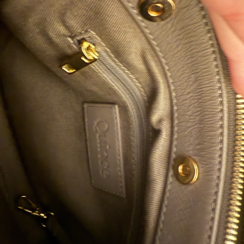 Quince Italian Leather Triple Compartment Crossbody in Mink - Picture 5 of 6